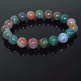 FBT - Indian Agate Multicolor Beaded Men's /Unisex Bracelets - FashionByTeresa